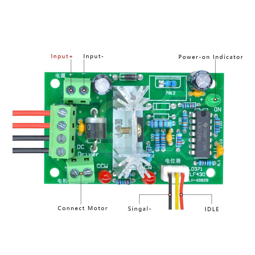 DC 6-30V 6A Ελεγκτής Ταχύτητας Μοτέρ Αναστρέψιμος Έλεγχος PWM Πίνακας Διακόπτη Εμπρός/Πίσω 6V-30V Μέγ. 10A Μονάδα 12V 24V CCM6N