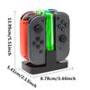 Ladestation kompatibel mit Nintendo Switch für Joy Con und OLED-Modell-Controller mit Laternenpfahl-LED-Anzeige