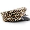 Vintage leopard print Berets for Women Fashion y2k Flat Army Cap Salior Hat