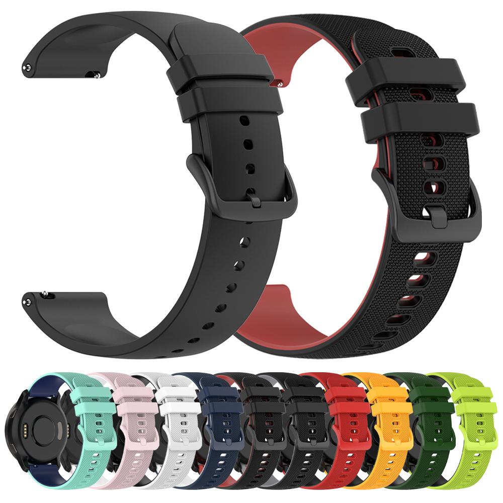 

20mm 22mm Sports Silicone Soft Strap For Huami AMAZFIT GTR 4 3 Pro 47mm Strap AMAZFIT GTS 4 3 2e BIP 5 Bracelet Belt Wristbands 20mm Universal