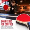 6PCS Poplar Wood Table Tennis Paddle Set Black Red Ping Pong Paddles  Indoor Outdoor