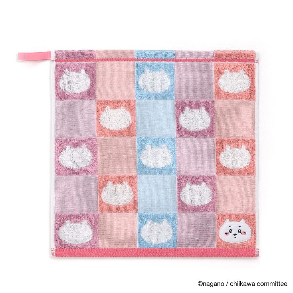 Chiikawa Pattern Wash Pink Gauze 34 X 35 Cm Towel, Pile, Cute, 41-1081070, Approx.