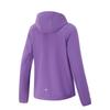 Li-Ning Comfortable Simple Zip Hooded Solid Color Warm Wear-Resistant Sports Jacket Women Jackets Purple AFDUC28-2