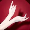 Sexy Women 1D Thin Glove Elastic Oil Glossy Shiny Long Finger Glove Sheer See Through Long Glove Driving Dance Gloves