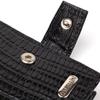 Small Textured Men's Wallet Made of Genuine Leather with Embossed CANPELLINI 21748 Black