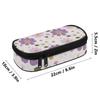 School Pencil Case Zipper Closure High Capacity 300D Polyester with Main Compartment Mesh Pocket and Pen Slots for Everyday Study