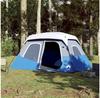 Vidaxl 6-person Camping Tent, Blue, with LED