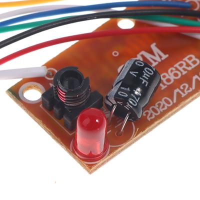 שלט רחוק 4 ערוצים 27MHz מעגל PCB משדר מקלט לוח מערכת רדיו למכונית RC