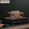 260ml Yixing Purple Clay Teapot Handmade Hexagonal Large Caliber Pot Raw Ore Agilawood Mud Kettle With Infuser Zisha Teaset Gift