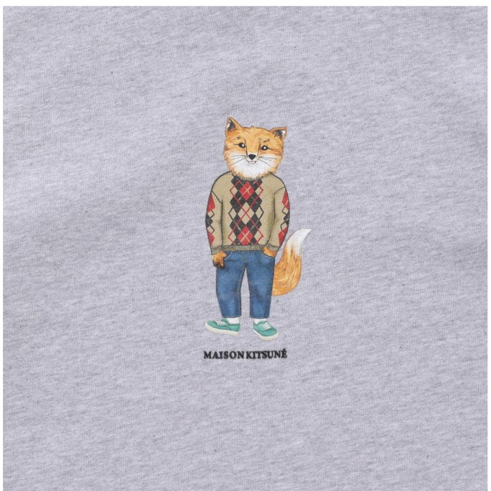 MaiSon KitSune Lw00309km0001 H120 DreSSed Fox Print Women S SweatShirt