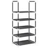 Étagère à chaussures - VIDAXL - 5 niveaux - Tissu non tissé - Noir - 44x28x94 cm