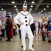 Pierrot Clown Costume For Themed Parties And Cosplay Events With Comfortable Polyester Material