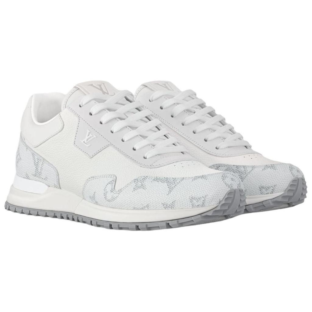 Louis Vuitton Run Away Cow Leather Low Top Casual Shoes Men's White 1ADG5Q
