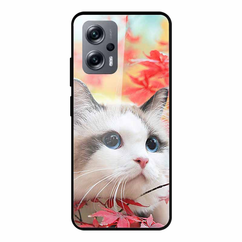 For Poco X4 GT Case Shockproof Tempered Glass Hard Back Cover For Xiaomi Poco X4 GT 5G Soft Bumper Coque PocoX4 GT X4GT Case