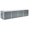 VidaXL Lit surélevé de jardin Acier galvanisé 320x80x77 cm Gris