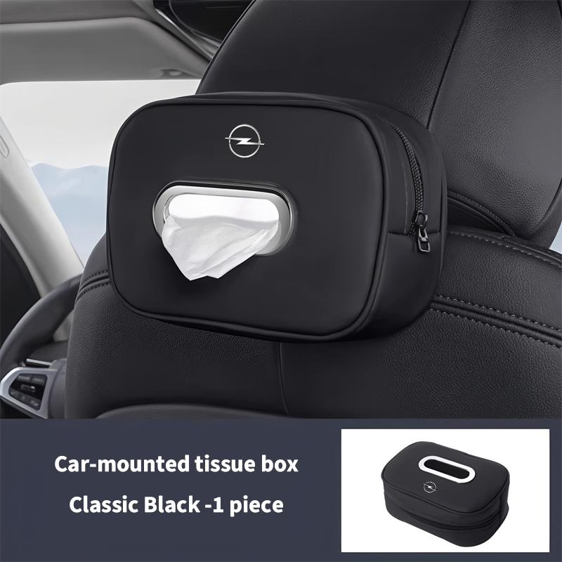 Auto-Taschentuchbox Hochwertiges Leder Auto-Papierhandtuch-Aufbewahrungstasche Für Opel Astra j g Insignia Corsa d Vectra c Zafira a Auto-Gadgets
