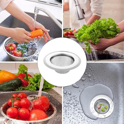 Filet de Cuisine Acier Inoxydable Filtre à Eau Filtre d'Évier Panier à Laver Filet de Séparation Filet de Séparation Aliments Thé
