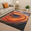Retro Wood Grain Tree Growth Ring Brown Gray Living Room Non-Slip Area Rug Carpet for Bedroom Playroom Sofa Home Decor Doormat