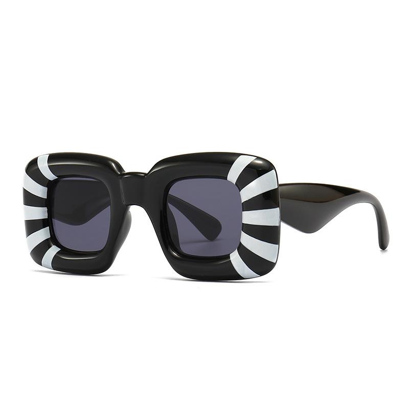 Vintage Brand Designer Y2k Square Sunglasses Women Men Oversized Luxury Balloon Shades Big Frame Trendy Eyewear