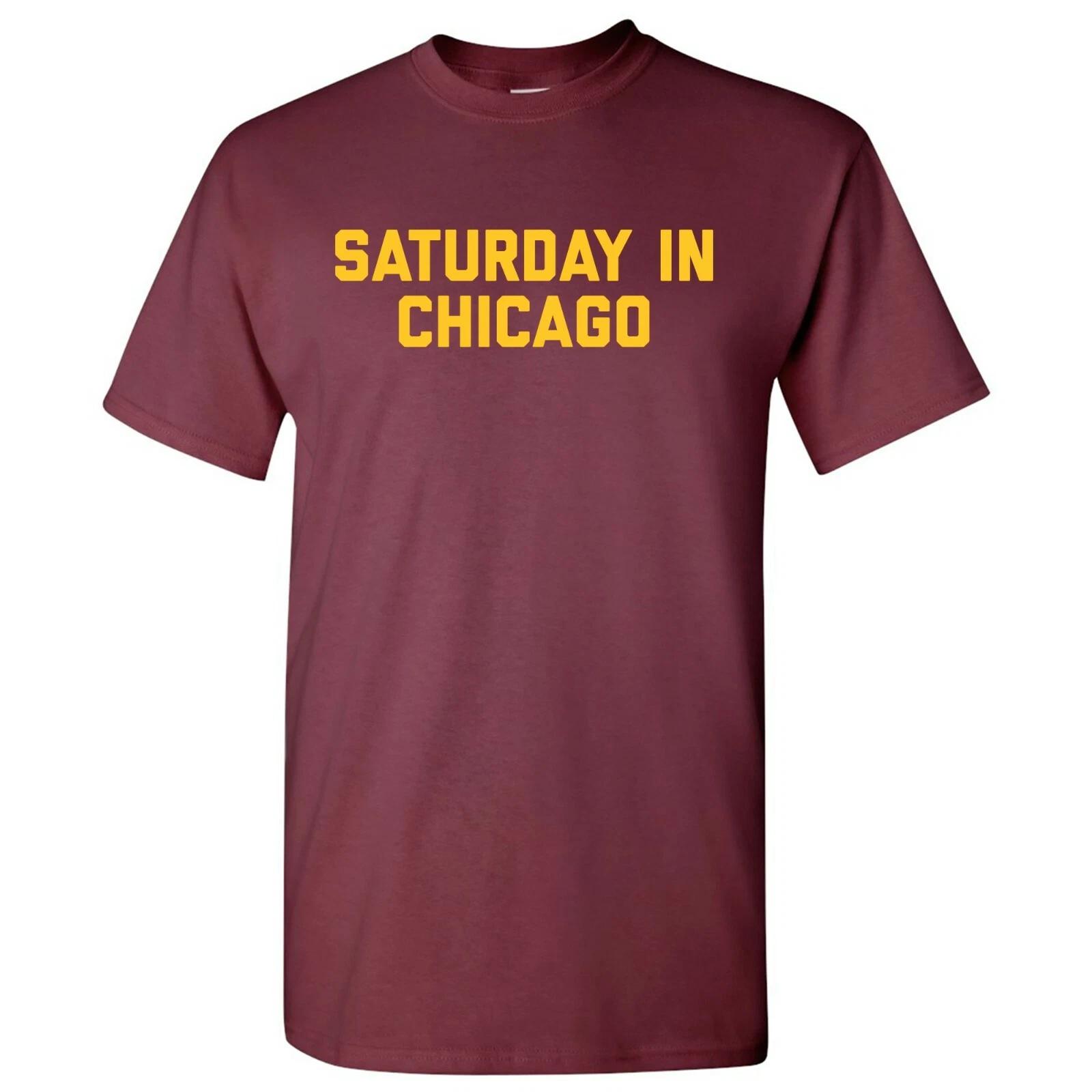 Saturday in Chicago - Football Saturdays Sport T Shirt - Maroon S