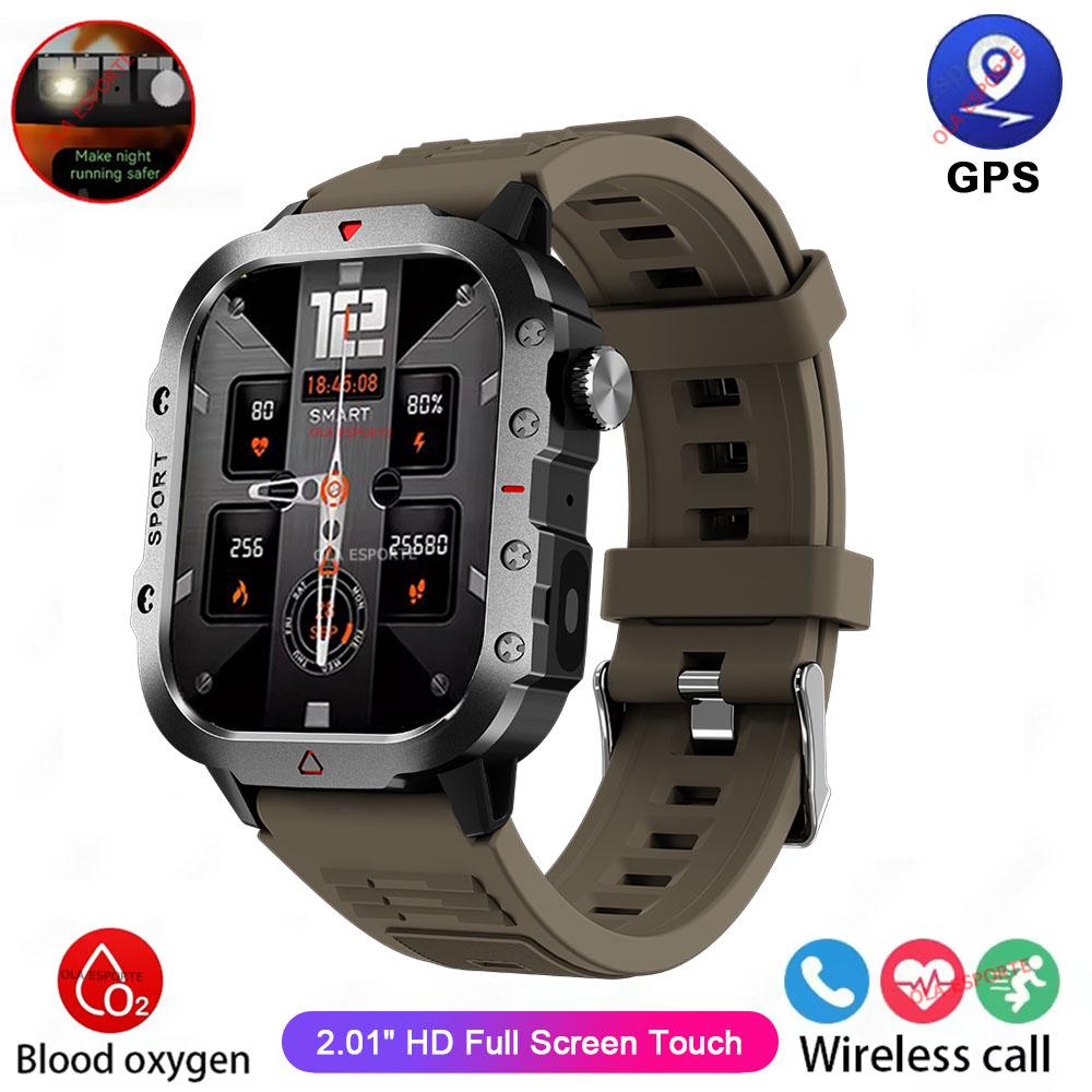 Nuovo SmartWatch Uomo Per Donna Militare Outdoor Tracker GPS Orologi Sportivi Cardio Frequenza Sonno Impermeabile Smart Watch IOS Android