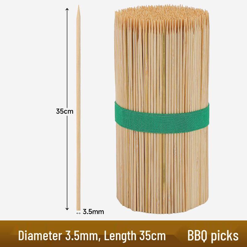 Premium Bamboo Skewers for Home and Barbecue: Ideal for Fried Skewers, Oden, and Chuan Chuan Xiang