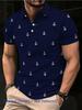 Printed Design – Not Textured Digitally Printed Men's Casual Comfortable Short-Sleeve Polo Shirt
