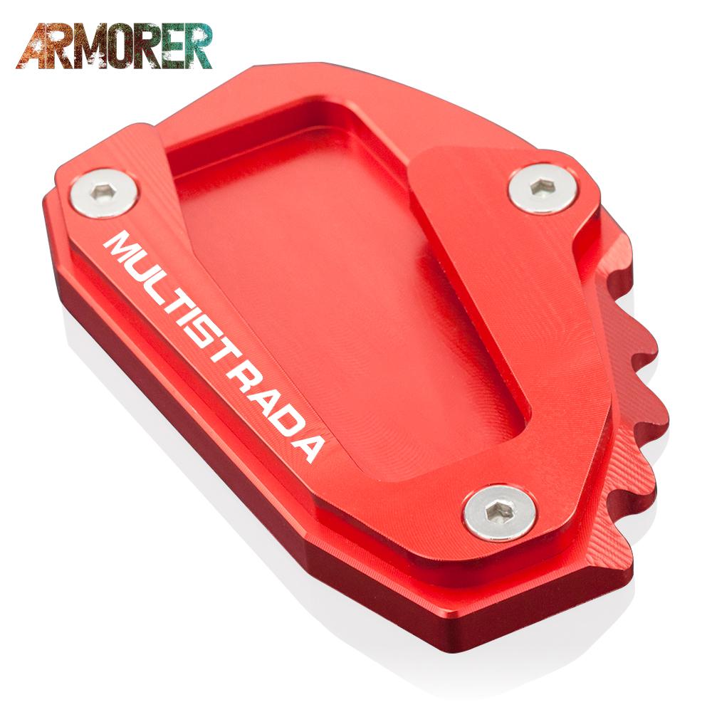 Motorcycle Accessories For Ducati Multistrada 1200S 1200 Enduro Pro 1260 Multistrada1200 Kickstand Extension Pad Support