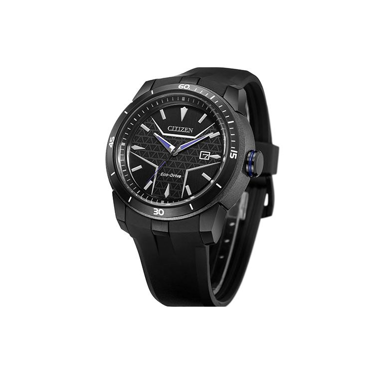 CITIZEN Ecology Drive Collection 100m Water Resistant Light Powered Quartz Movement Rubber PU Strap AW1615-05W