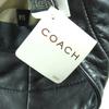 Tolle COACH Mütze schwarzes Lammleder Damen Gebraucht