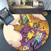 Tappeto Rotondo Adventure Time, Tappeto per Soggiorno Camera da Letto Divano Sala Giochi Decorazione, Tappetino Antiscivolo