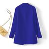 2025 Women's Slim Fit Lapel Suit - Solid Color, Spring/Autumn, Elegant Commute Style