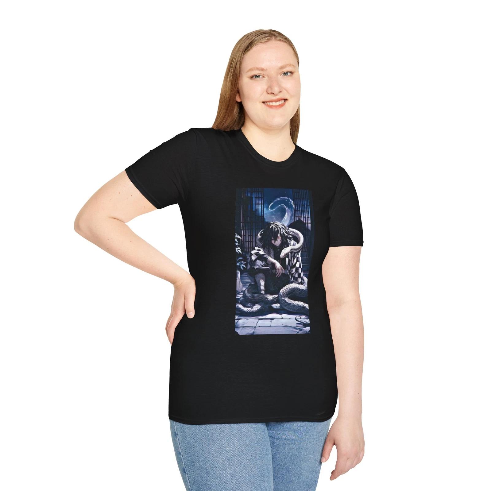 Demon Slayer Unisex JL Anime T-Shirt Softstyle - Obanai Iguro 1 130
