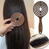 1pc Hollowed-out Scalp Massager Comb with Hollow Teeth & Elastic - Wet/Dry Hair Care Tool Suitable for Wet Use Post-Shower, Scalp Massage for Hair,