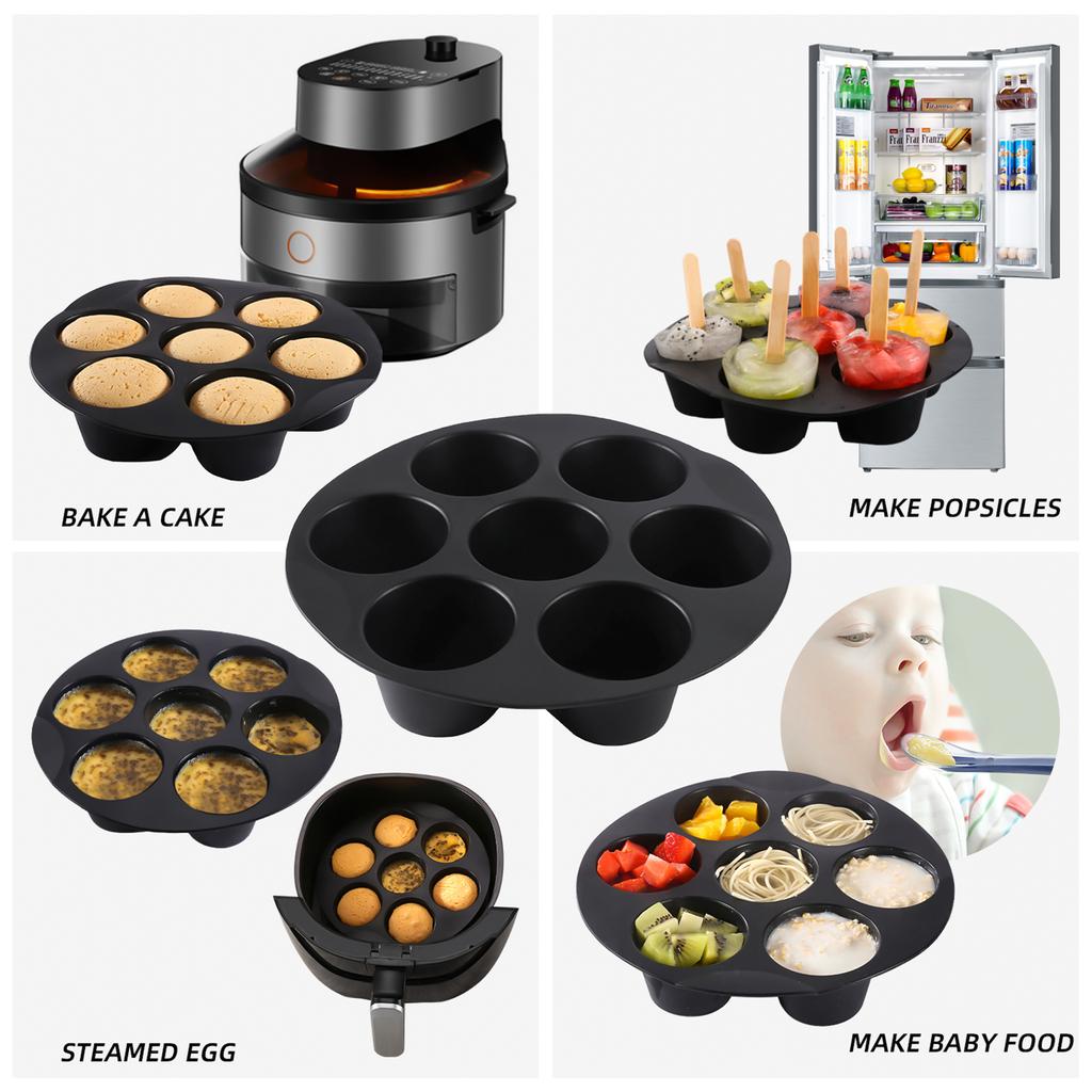 7 Inch Air Fryer Accessories Kit Replacement for Cosori  Ninja  Phollips  Gowise and Most Brands Air Fryer 12pcs set