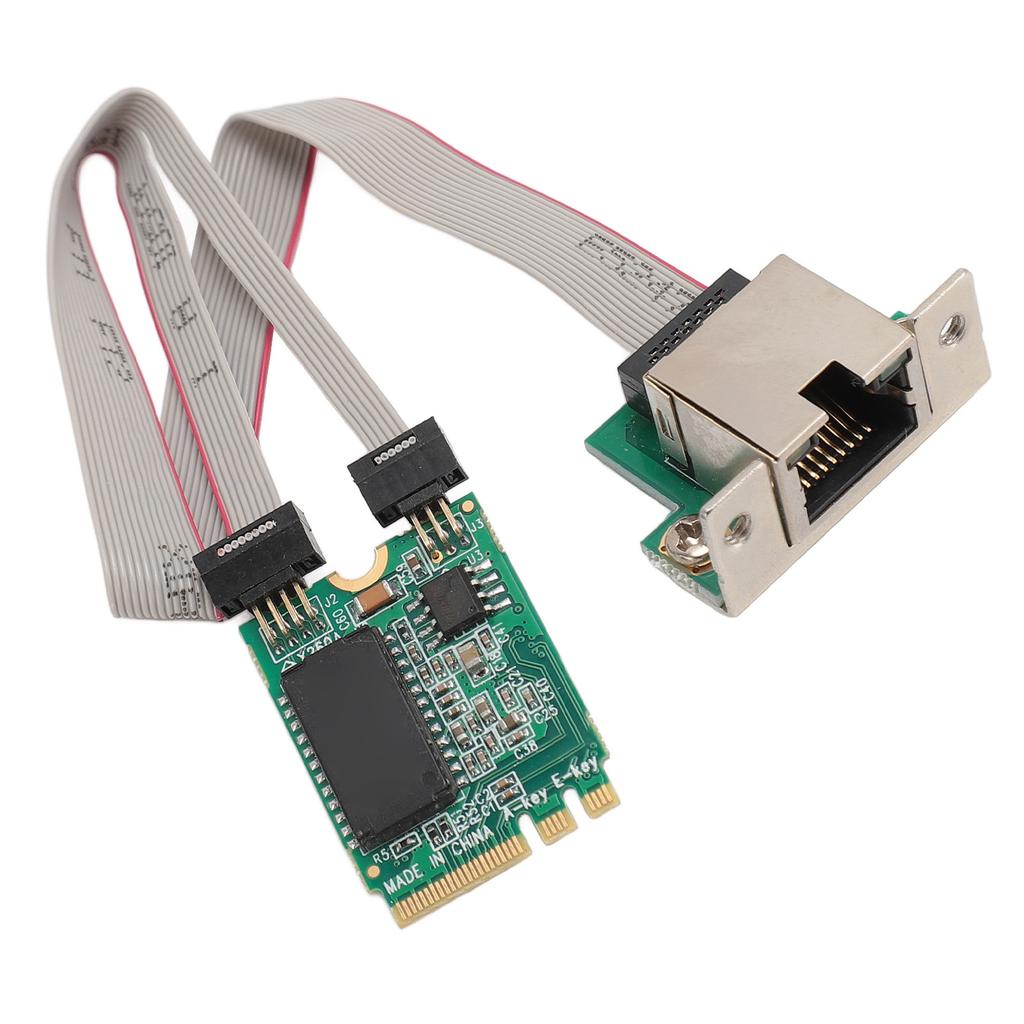 M.2 A+E Network Card Bent Pin Gigabit Ethernet Single Port RJ45 Server Network Card with I210AT Chip