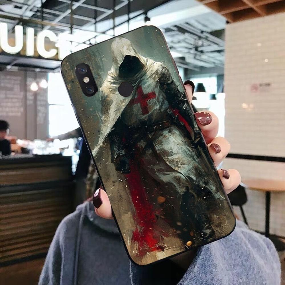 Knights Templar Luxury Phone Case For Xiaomi Mi 5X 8 9 10 11 12 Lite Pro 10T PocoX3pro PocoM3 Note 10 Pro Lite