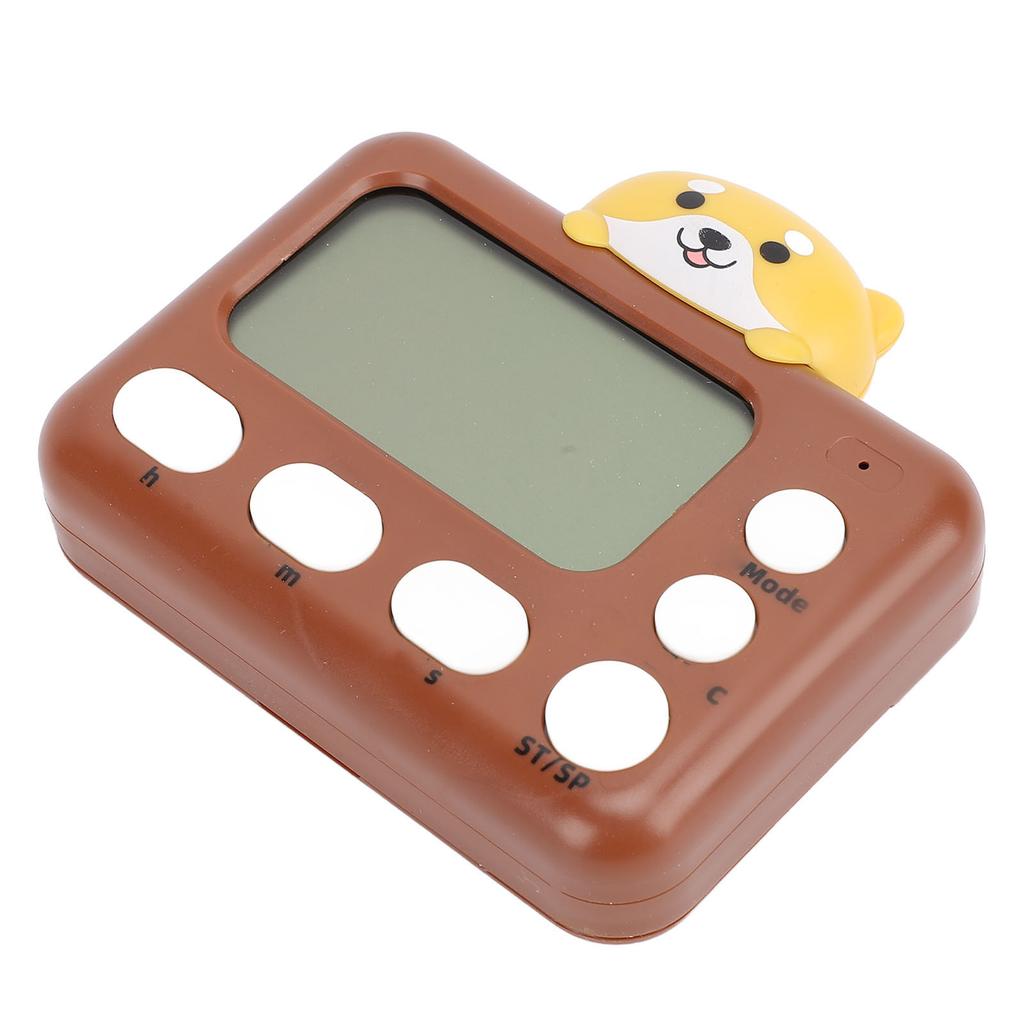 Digital Kitchen Timer Plastic Cute Cartoon Appearance Electric Cooking Timer for Studying Dog
