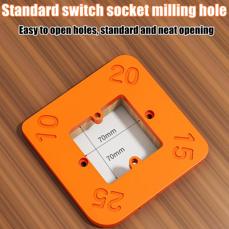 Frässchablonen für Eckradius-Fräser für Holzbearbeitung, R10 bis R50, Fräsen von gebogenen Ecken, Fräsen von kreisförmigen Radianthärte-ABS-Werkzeug