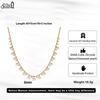 EFFIE QUEEN Natural Freshwater Pearls Necklace 925 Sterling Silver White Cubic Zircon Choker Chain Wedding Jewelry Gift GPN37