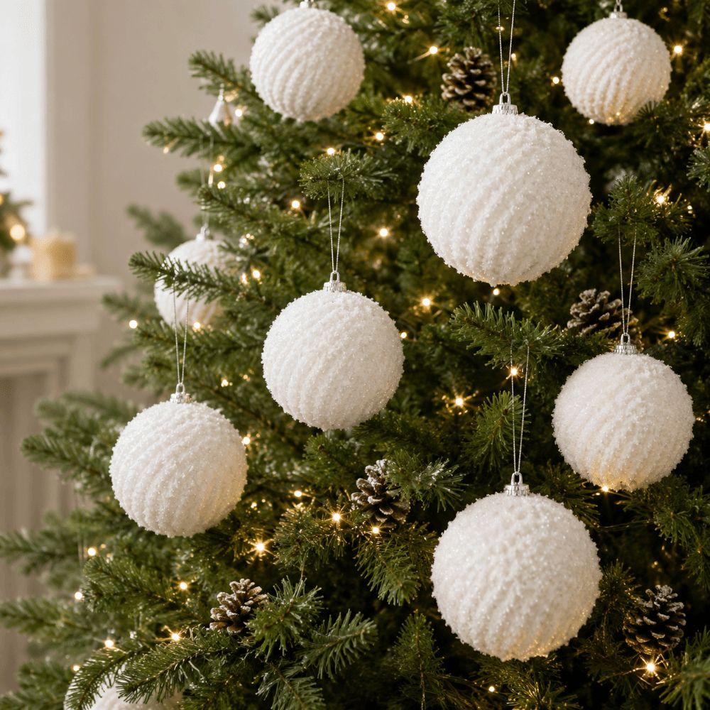 Foam Christmas Tree Pendant 10CM Hanging Balls Ornament Christmas Tree Decor Christmas Tree