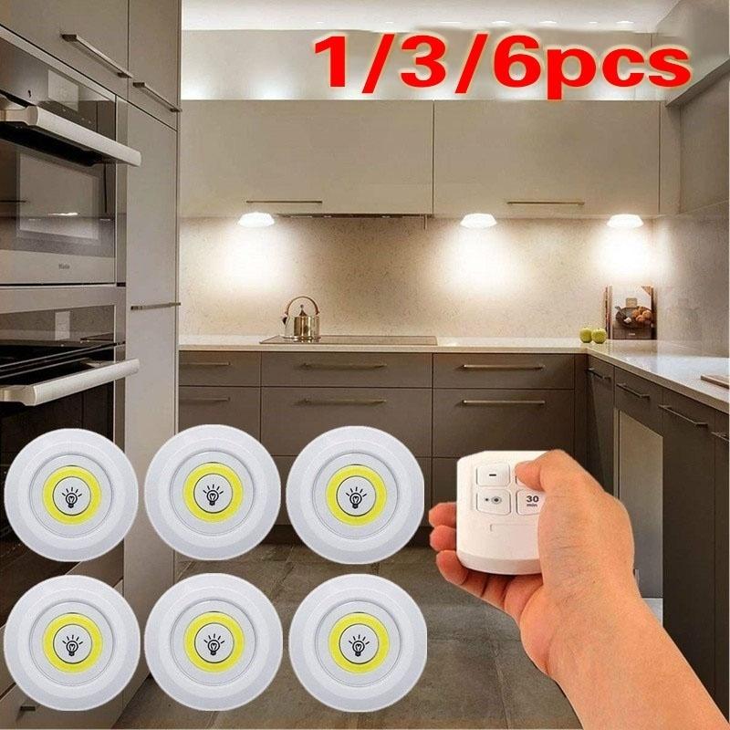Household Dimmable Led Light With Remote Control Led Under Cabinet Lights For Closets Wardrobe Bathroom Lighting Remote Lighting Battery Not Include Buy At A Low Prices On Joom E Commerce Platform