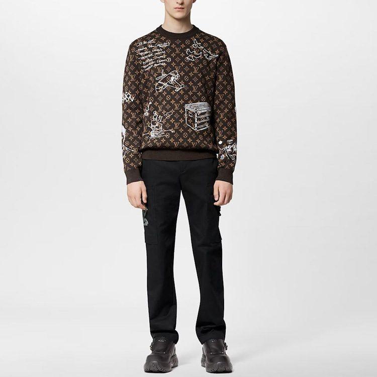 Louis Vuitton Pre Owned 2010 Monogram Wool Jumper 1ABXYW