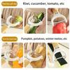 Stainless Steel Powerful Peeler - Features a One-Button Sharp Blade, Suitable for Vegetables, Fruits, And Cheese, with an Ergonomic Handle