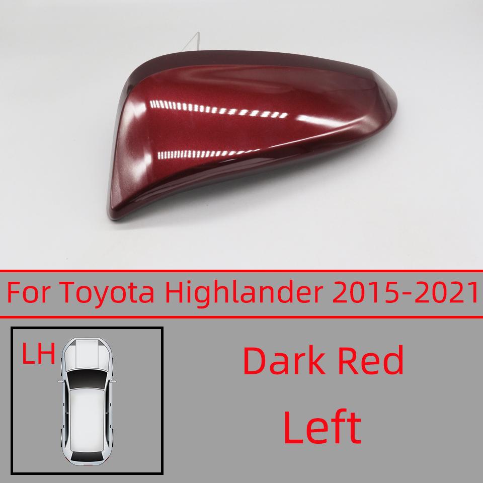 Car Rearview Mirror Cover Cap For Toyota Highlander 2015 2016 2017 2018 2019 2020 2025 Door Outside Wing Housing Shell Hood Lid