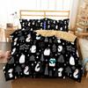 Beds Set Cover Cute Bed Set Us Au Eu Comforter Bedding Sets Kids Black Bedclothes Duvet Cover +Pillowcovers 3D Christmas Bedding