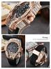 Men's Quartz Watch with Three-Needle Design, Sports Style, Irregular Full Diamond Shape, Similar to Jason Statham's Watch in Warcraft.