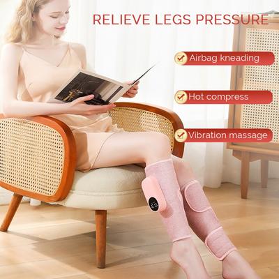 Elektrischer Beinmassager Kabelloser Wadenmassager Beine Entspannung Luftdruck Knetmassagegerät Airbag Vibration Beinmassagegerät