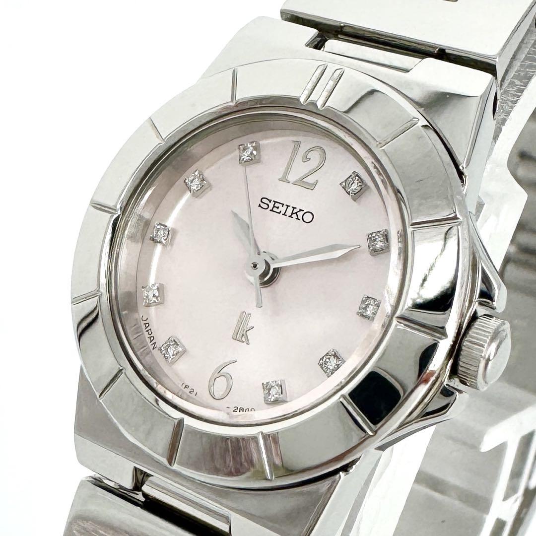 

[USED] Box/Battery SEIKO LUKIA 10P Diamond Watch Pink