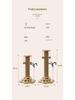 Vertical Wear-Resistant Sisal Rope Cat Scratching Post with Turntable and Teaser Toys